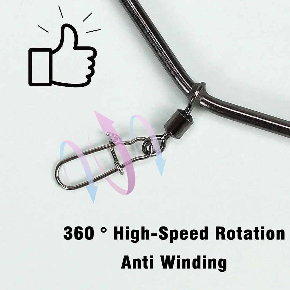 MNFT-conectores de equilibrio de pesca de tubo de latón pequeño, 6 uds., 7cm/9cm/12cm, pluma antienredos, accesorio de aparejos de pesca de mar - imagen 5