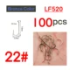 100pcs 520 size 22