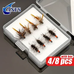 ANFS Moscas Secas para Pesca – Diseño Realista con Caja