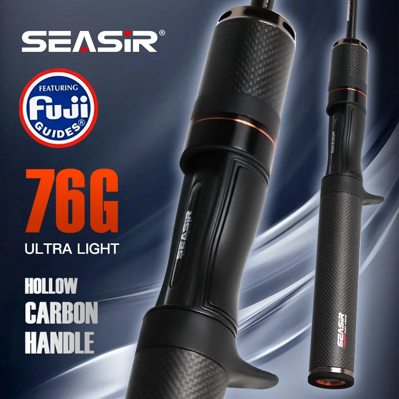 Seasir Flecha Negra caña de spinning carbono 1,5‑1,8 m ultraligera 0,8‑10 g