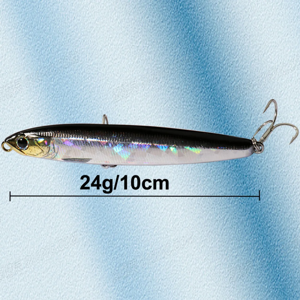 Señuelo de lápiz que se hunde 24g, 10cm, transferencia por gravedad, Wobbler, Swimbait, Kit de Pesca, anzuelo Jerkbait, Popper, aparejos de Pesca de mar, cebo Artificial - imagen 2