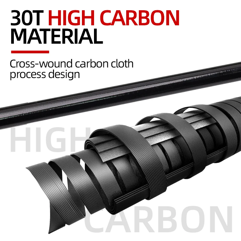 Caña de pescar con señuelo potente ultraligera de 1,8 m y 2,1 m, 1 pieza, 3 secciones, caña de pescar giratoria, equipada con juego de sedal - imagen 4