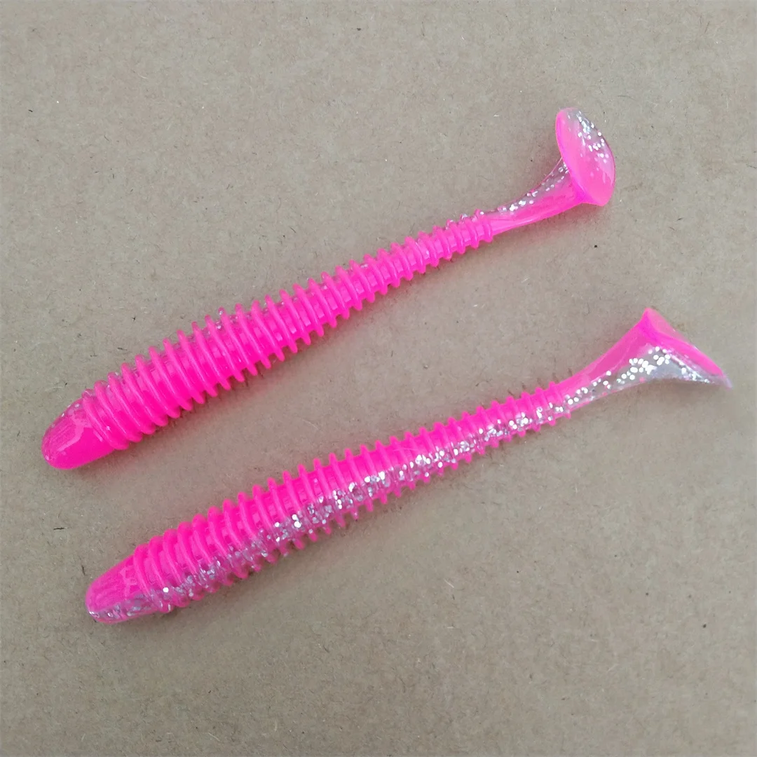 Swolfy 5 uds 100mm 4,3g cebos blandos cebos artificiales silicona equipo de pesca de carpa señuelos accesorios de pesca Señuelos de Pesca - imagen 4