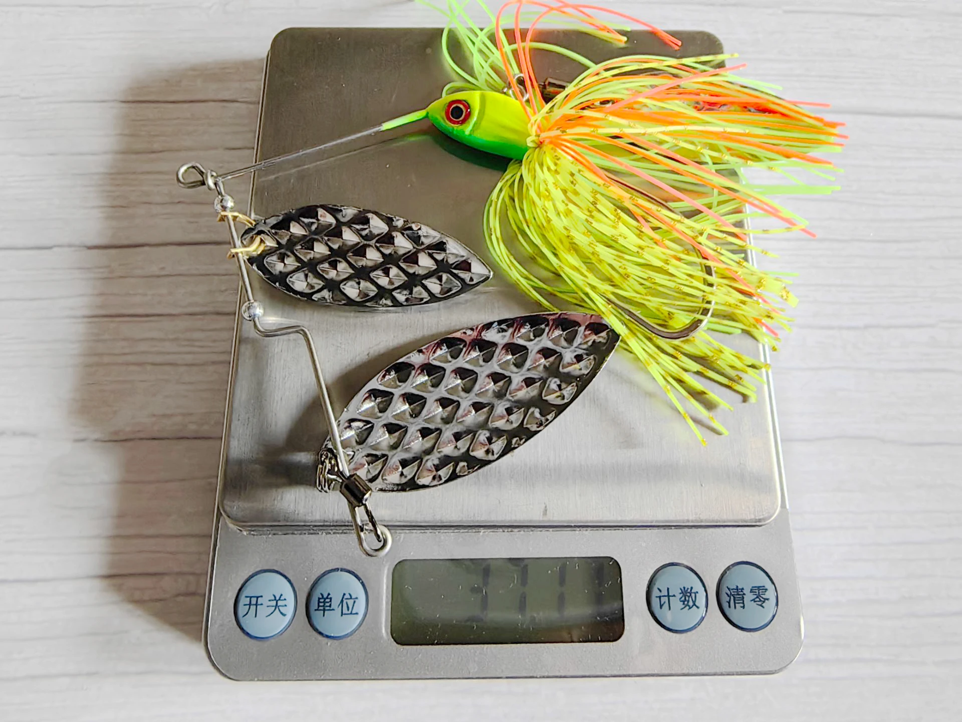 1 st Vissen Lokken 3 Blade Spinnerbait 37g Naald Zwemmen Aas Lepel Wobblers Bass Spinner Aas Metalen Vissen lokken - imagen 3