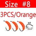 3PCS Size 8 Orange