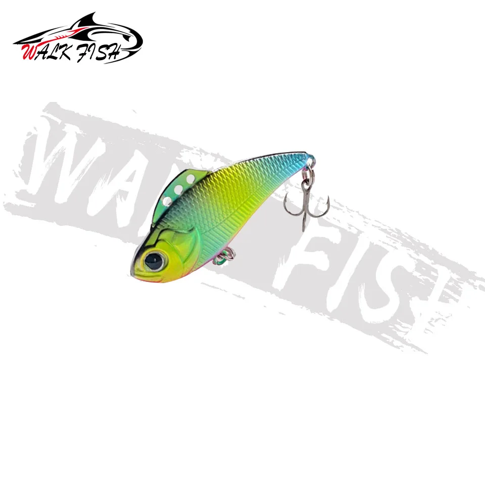 WALK FISH Señuelos de Pesca VIB, cebos duros artificiales con vibración que se hunde, 40mm, 4g, Crankbaits, aparejos de pesca de sal helada de invierno, Wobblers - imagen 4