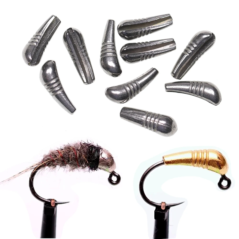 ICERIO 10 Uds. De ninfas de hundimiento rápido Scud pesca con mosca de tungsteno, anzuelo de cuerpo pesado, cuentas traseras, accesorios de Material para atar moscas - imagen 5
