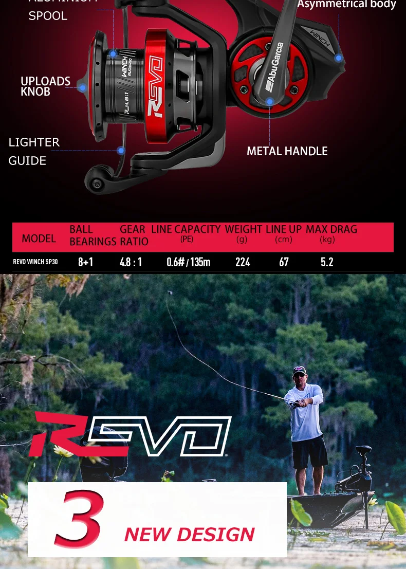 Experimente el mejor rendimiento de pesca con el carrete Rivo diseñado para la precisión y la durabilidad