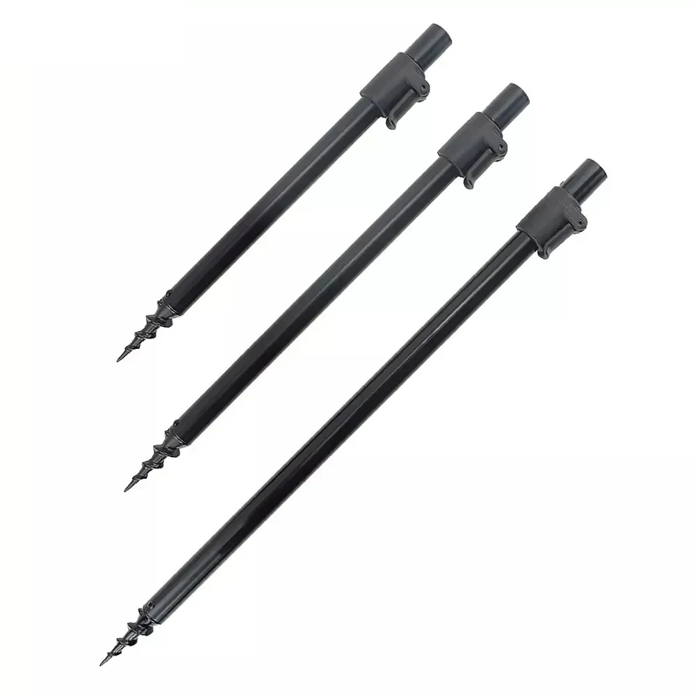 Palos para banco de pesca de carpa, soporte para caña de aluminio, accesorios de pesca, 1 ud.