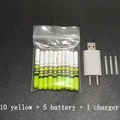 green A and charger