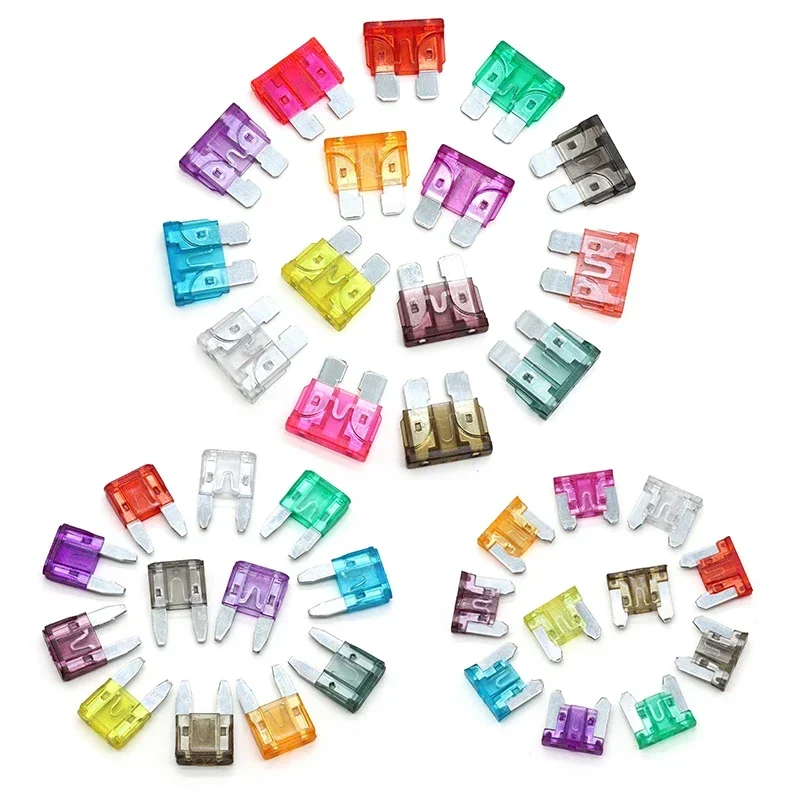 Fusibles de coche tipo hoja automotriz 1 ~ 50A Mini pequeño mediano 12v DC fusible de hoja de camión automático insertar de seguro accesorios para automóviles - imagen 5