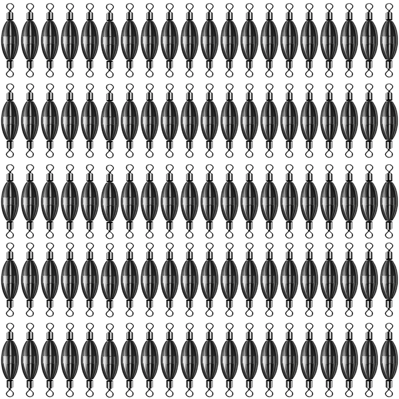 100 Uds conector de contrapeso de cobre giratorio plomo mar agua dulce flotante señuelo de roca cebo suministros de Pesca accesorio Pesca