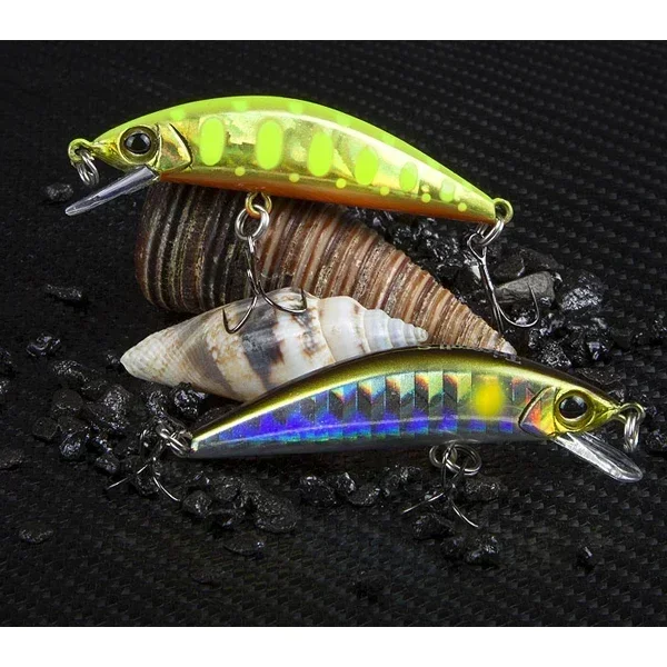 ALASICKA 4,6 cm/3,5g sumergible Mini Minnow Bass Bucktails flujo de agua dulce señuelos ganchos de púas pintura en aerosol de alta calidad - imagen 3