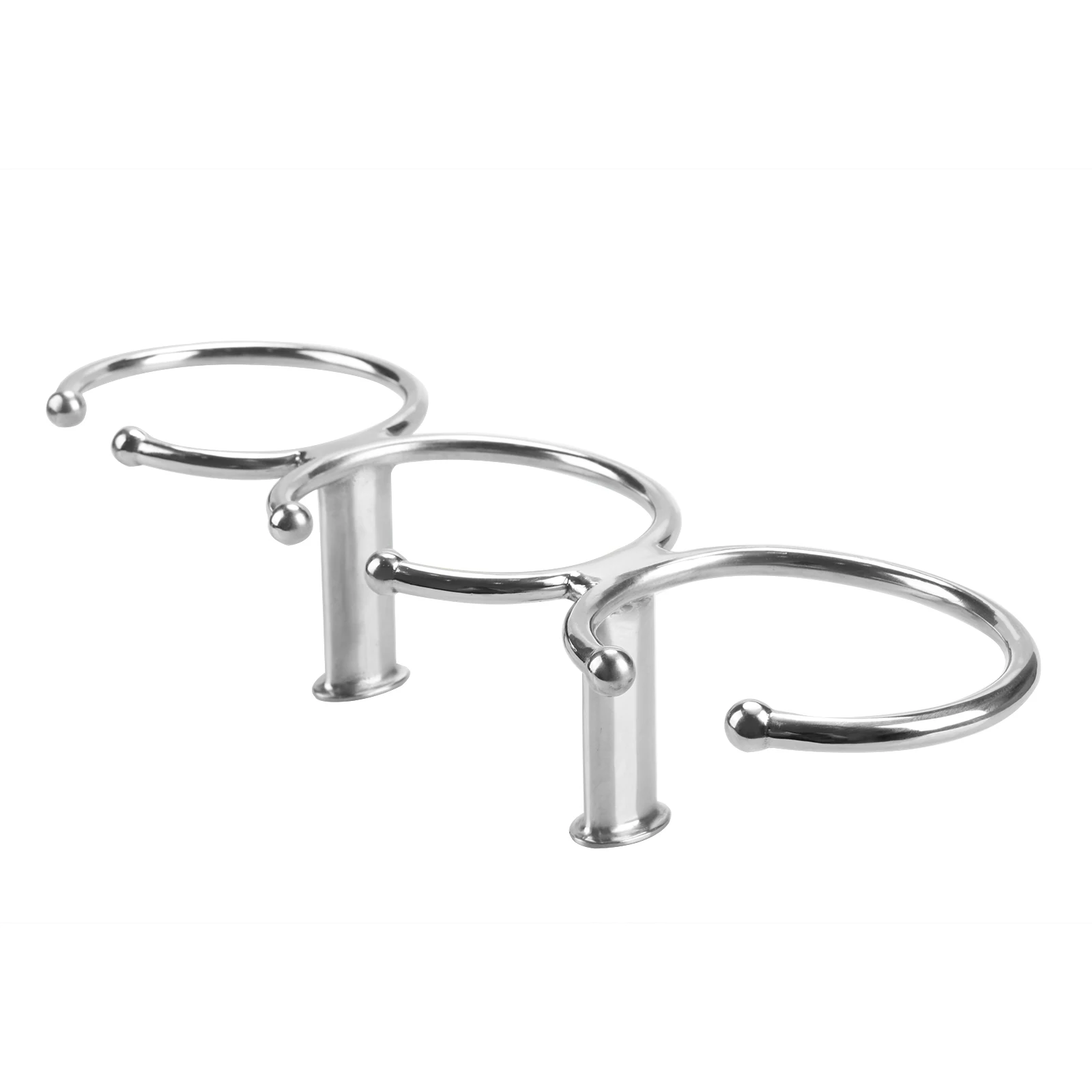 Portavasos de acero inoxidable de 3 anillos, estante de almacenamiento de bebidas para barco marino, yate, Kayak, accesorios - imagen 2