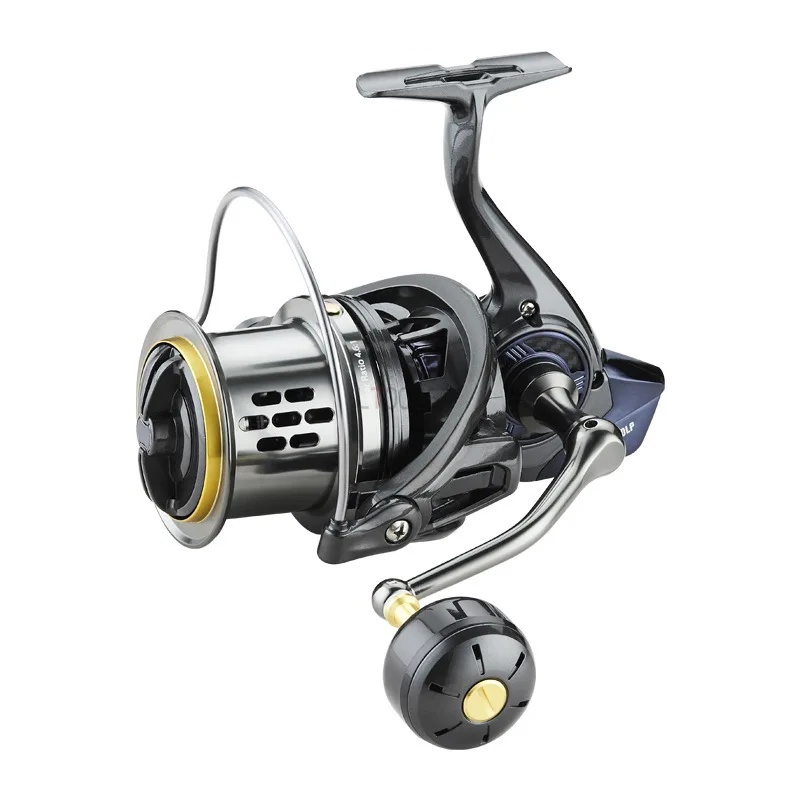 Carrete de pesca giratorio DK8000-12000 CNC, bobina de alambre de Metal, 28KG, potencia de freno, señuelo de pescado, relación 4,6: 1, rueda de pesca de agua dulce y salada - imagen 5