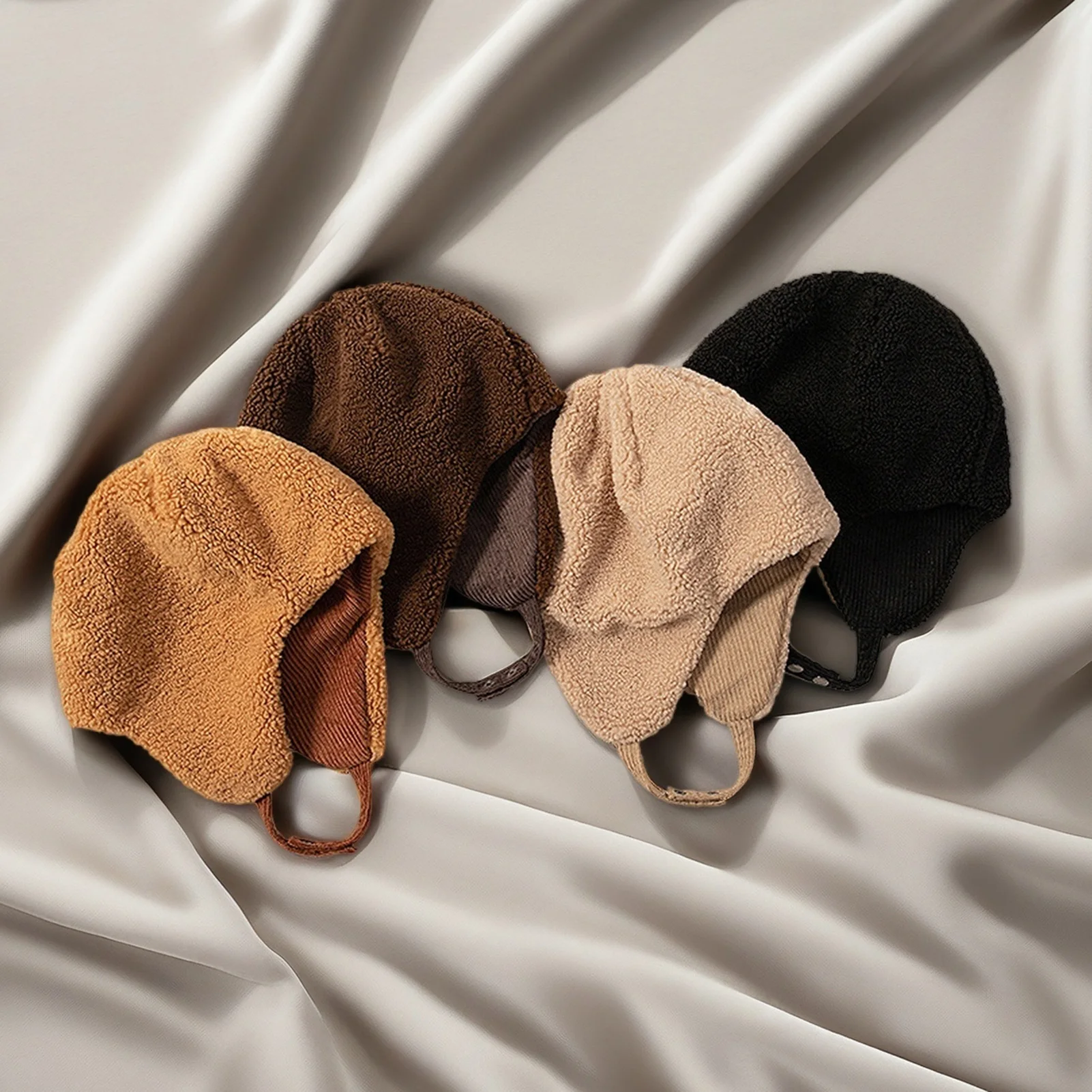 Gorro cálido de invierno para hombres y mujeres, gorro grueso de felpa a prueba de viento para ciclismo al aire libre, Camping, pesca, senderismo, gorro de terciopelo cálido - imagen 3