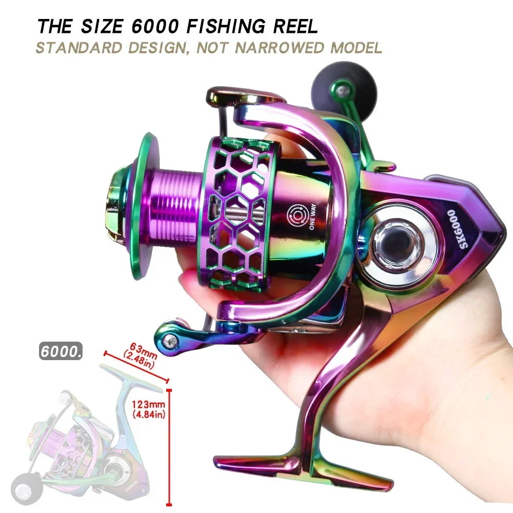 JOSBY-carrete de Metal profesional, bobina de pesca, accesorios para apretón de manos, ruedas de mano izquierda/derecha, Serie 1000 a 6000 - imagen 4