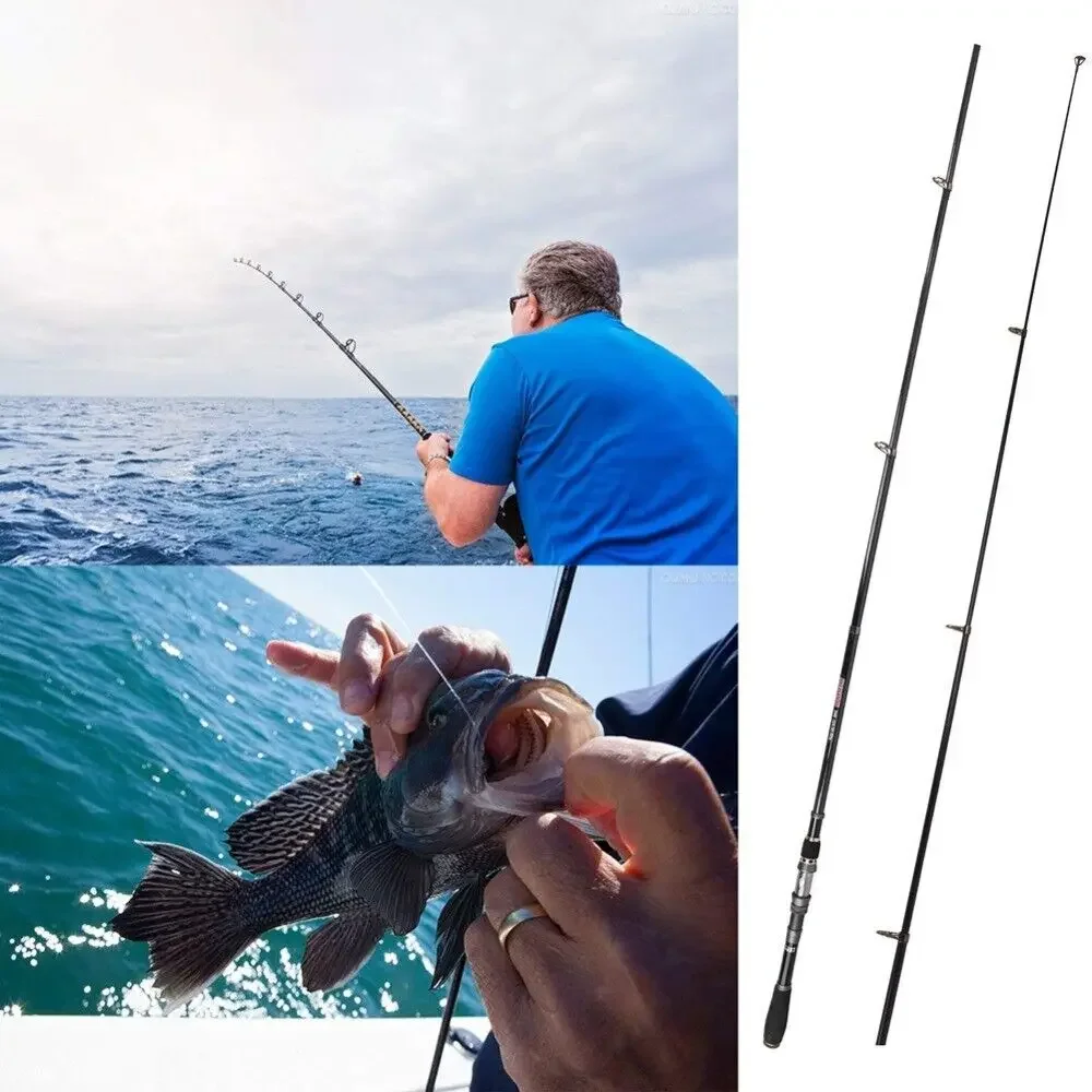 Caña de pescar caña de pescar telescópica súper dura 1,8 M 2,1 M 2,4 M 2,7 M 3,0 M 3,3 M caña de pescar de fibra de carbono - imagen 5