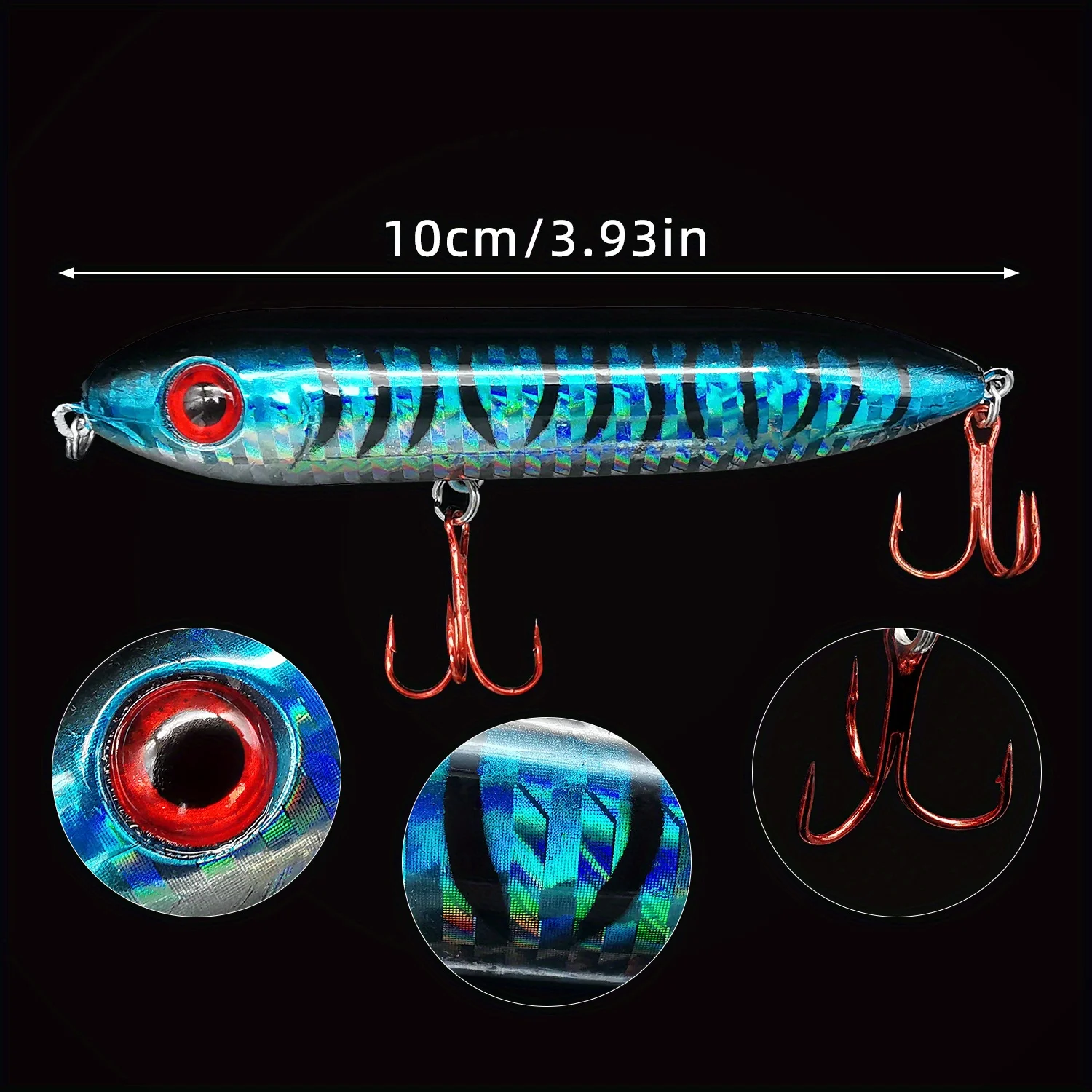 Señuelo Topwater Lápiz ANFS realista para agua salada - imagen 3