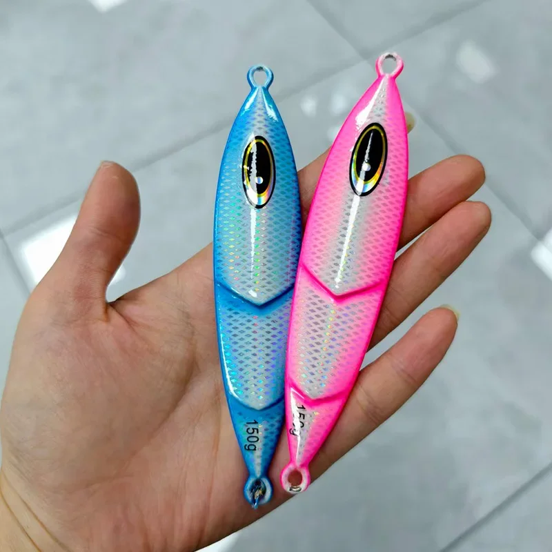 OBSESSION J157 80g-250g Cranky señuelo de Jigging lento agua salada hundimiento pesca plantillas de Metal lento cebo brillo mar plantillas de pesca señuelos - imagen 2