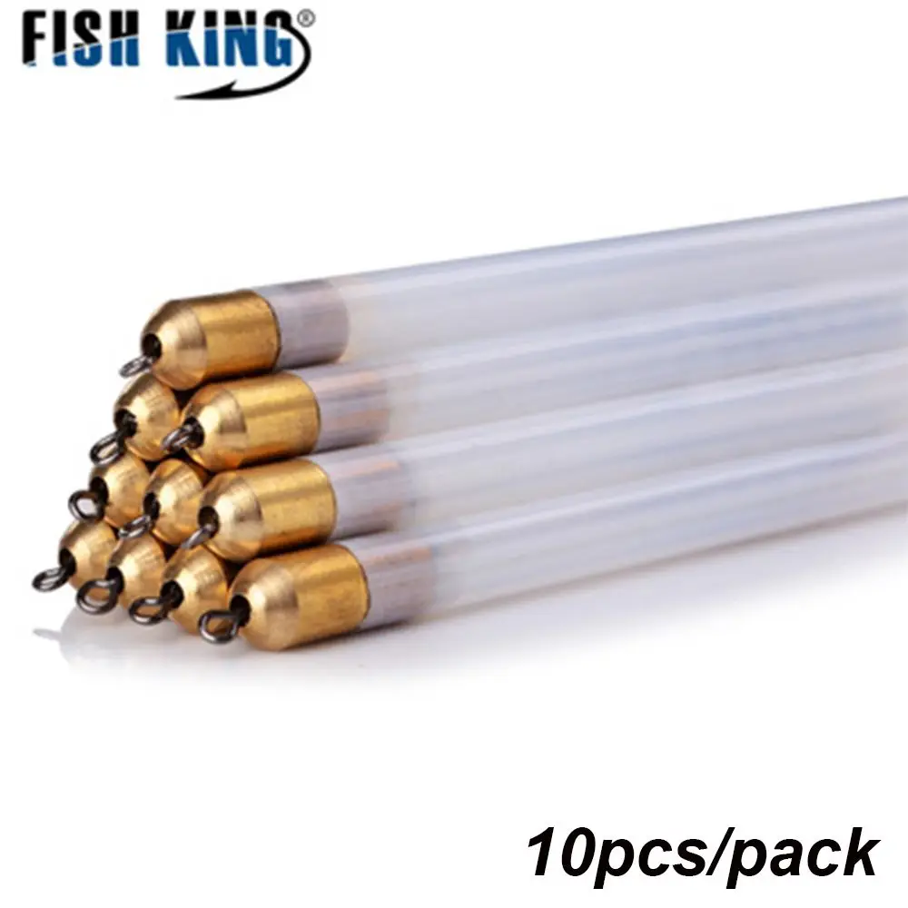 Boya Vertical de plástico para pesca, kit de tubos flotantes transparentes, accesorios de aparejos, 2,0/3,0g, 10 unidades por juego - imagen 2