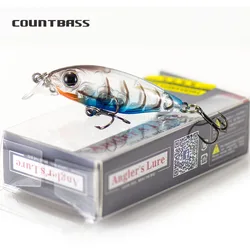 COUNTBASS Afundando Minnow Hardbaits Señuelos de pesca Wobblers Crankbaits Señuelo de pescador 45 mm 4,1 g