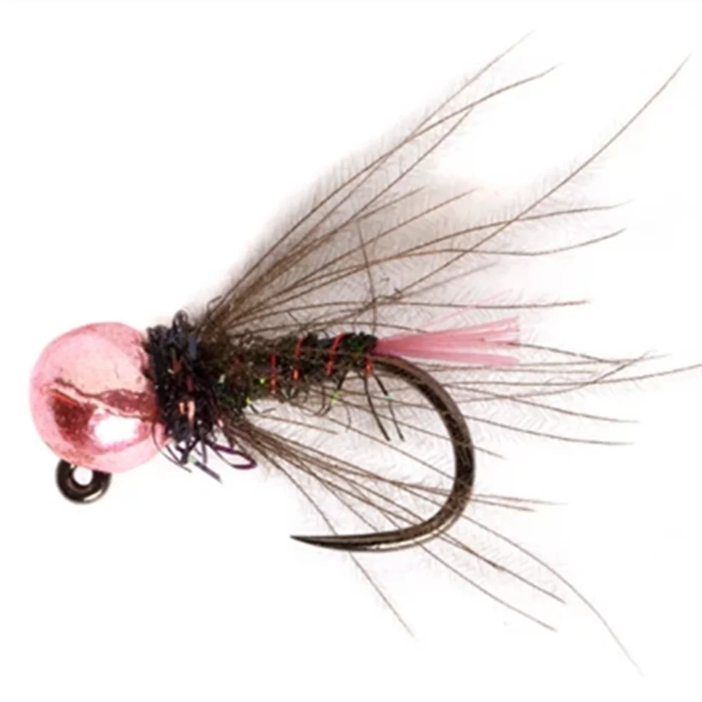 Elite TG 100 Uds cuentas ranuradas con mosca 2,5-3,8mm pesca con mosca ninfas trucha Panfish gancho atado Material accesorios multicolores - imagen 3