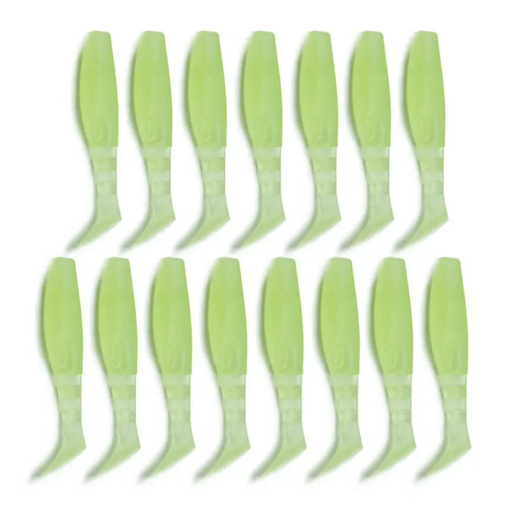 Cebo de pesca de 15 piezas, 5,5 CM, 2G, cola en T, cebo suave Luya, gusano suave de una sola cola, Señuelos de Pesca, señuelo de pesca de carpa - imagen 3