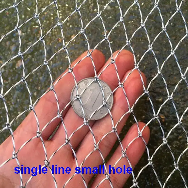 Red de pesca FN02 FN00 tejida a mano sin marco agujero grande o pequeño línea simple o doble 35cm 40cm 45cm 50cm 60cm 70cm 80cm 90cm 100cm - imagen 5