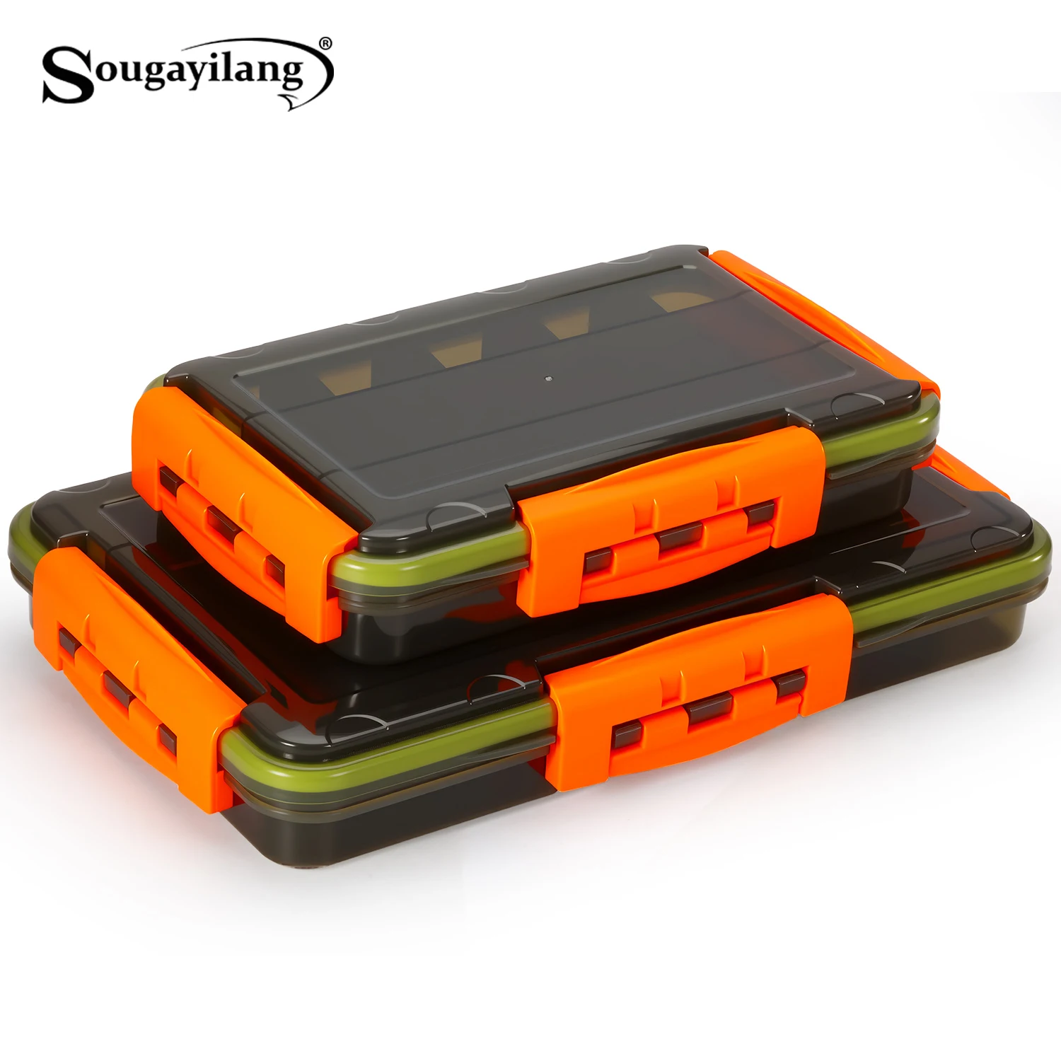 Sougayilang caja de pesca 360º con organizador impermeable y divisores - imagen 2