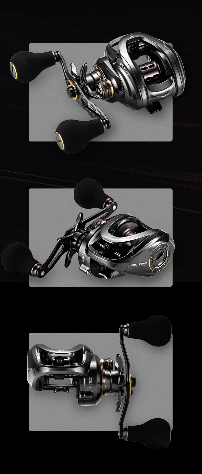 Experimentar precisión y rendimiento con nuestro carrete de pesca de alta calidad