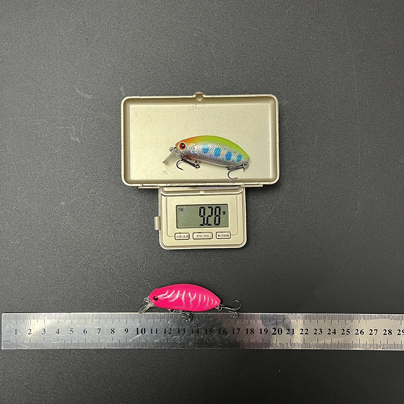 Señuelos de Pesca flotantes Crankbait, 50mm, 9,2g, manivela Popper Minnow, cebo Artificial Isca, Swimbait de plástico, equipo de Pesca - imagen 5
