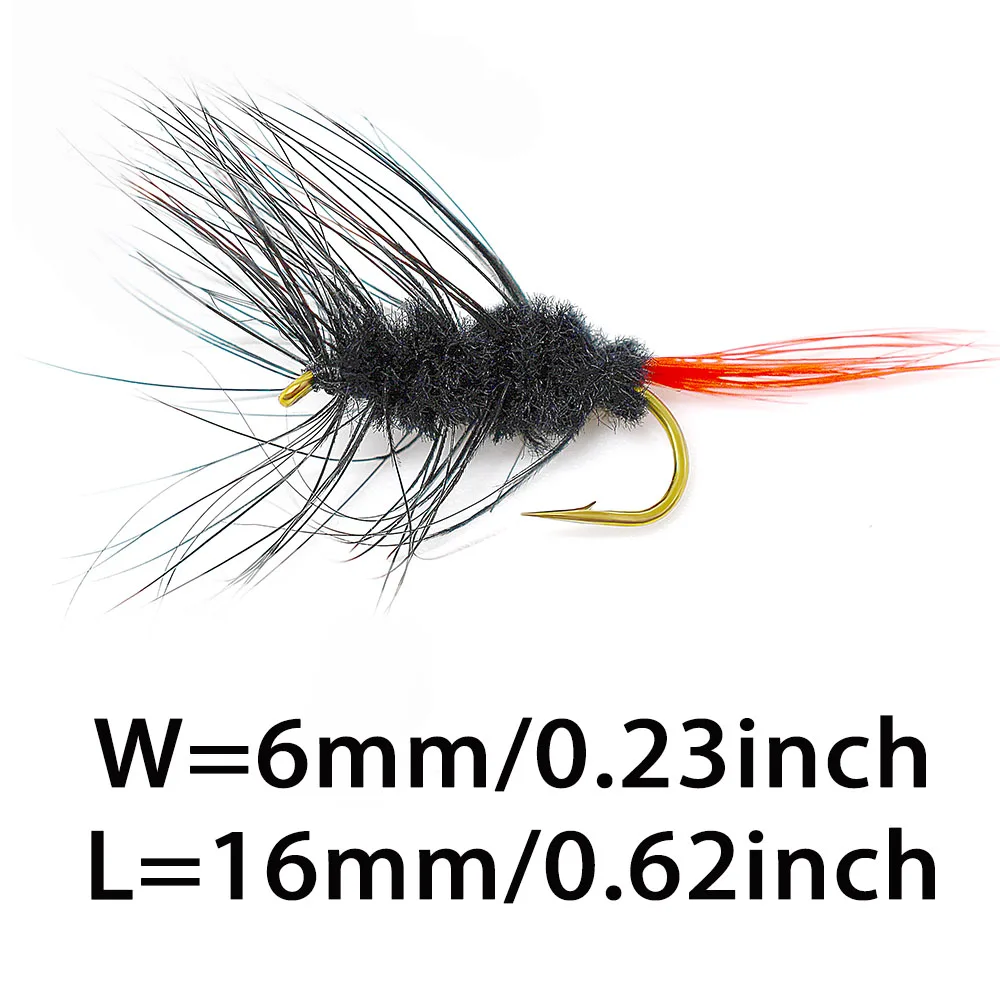 Señuelos artificiales MNFT #10 para pesca con mosca - imagen 4