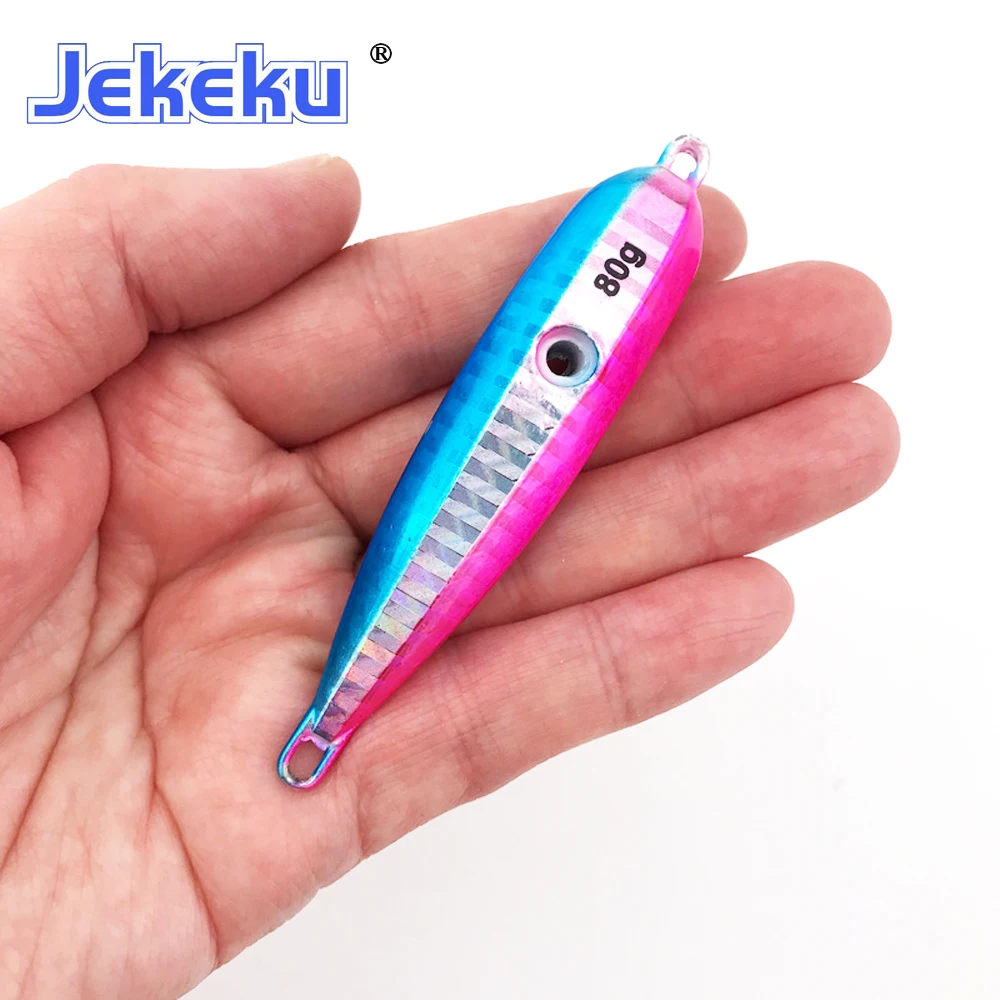 JEKEKU plantilla de calamar Jig metálico artificial con anzuelo