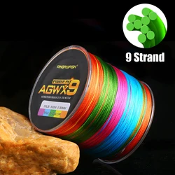 Línea de pesca trenzada 9 hebras 18-100LB para carpa – 4 colores