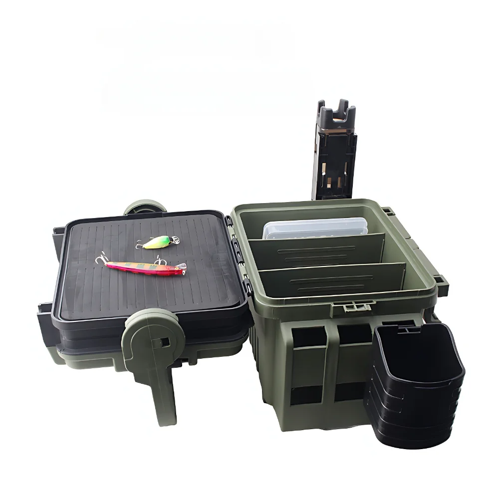 Organizador de caja de Pesca grande multifunción, Cubo de peces vivos, caja de almacenamiento gruesa, accesorios de Pesca, caja de aparejos - imagen 2