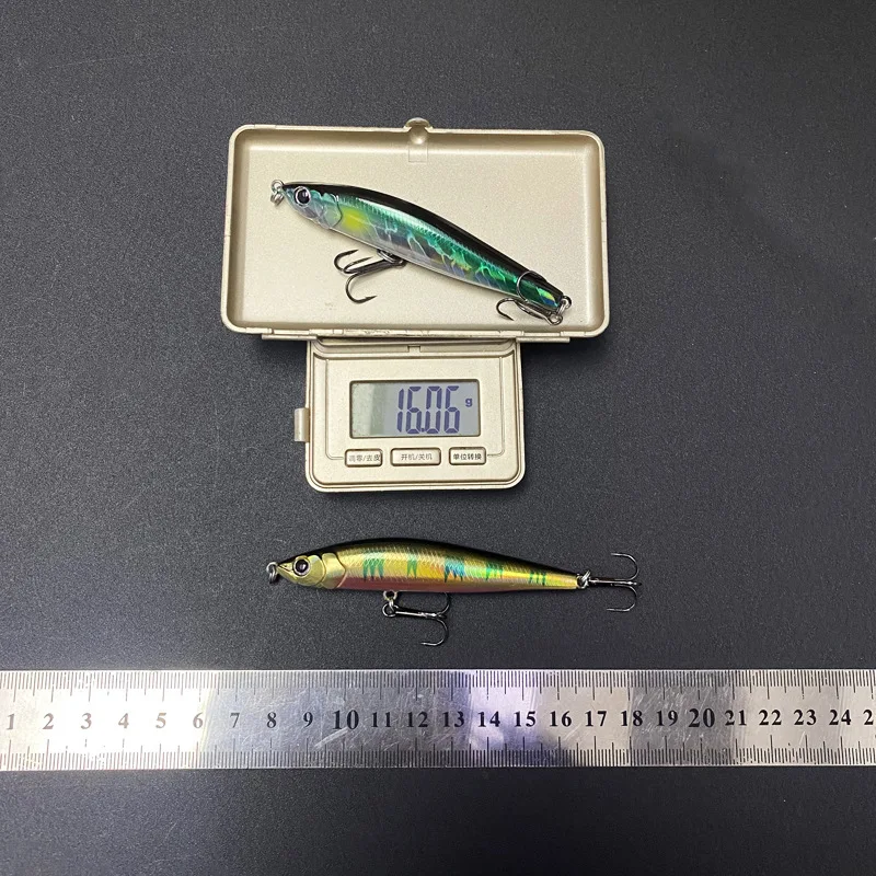 Testar-señuelo de Pesca Artificial, cebo de lápiz de hundimiento, Swimbait de fundición larga, Wobblers, Jerkbait para lubina, trucha, Lucio, 85mm, 16g - imagen 4