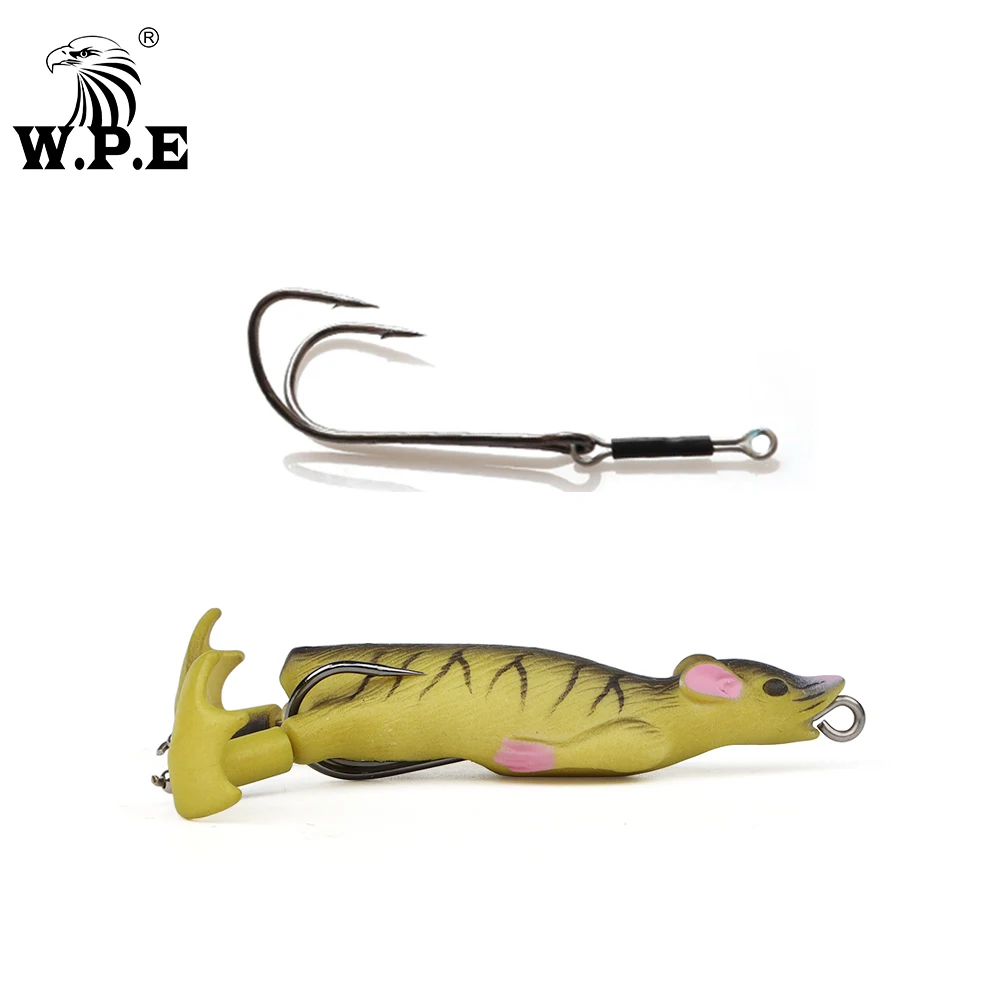 W.P.E-señuelo de pesca suave, 90mm, 12g, pies salpicados, ratón, rana, simulación de agua superior, cebo Artificial flotante, 1 Uds. - imagen 3