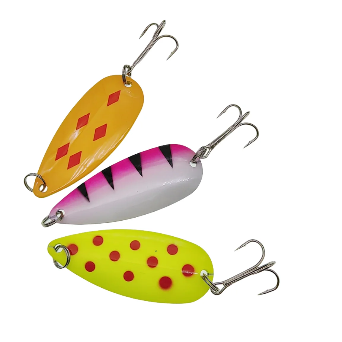 MUKUN-cuchara giratoria de pesca de Metal, 9g, 12,5g, señuelo de pesca de fundición larga, anzuelo triple, peladores de trucha, caballa, bagre, agua salada - imagen 2