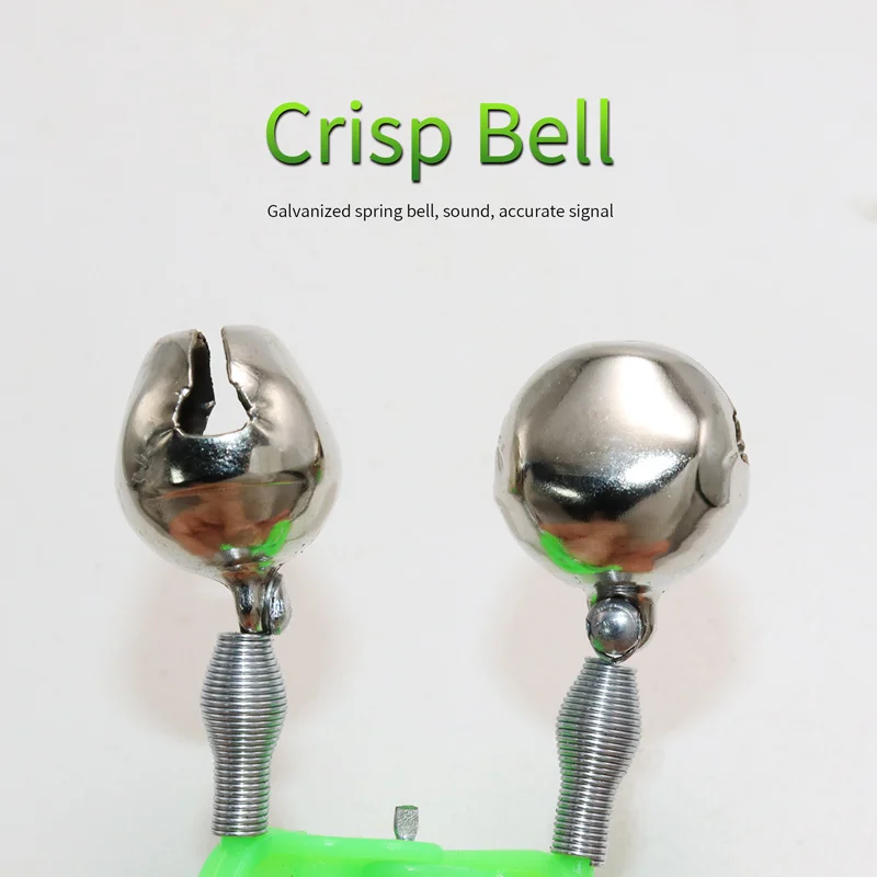 ZYZ 4 Uds alarmas de picadura de pesca campanas de caña de pescar campanas de punta 4 tipos de indicadores de picaduras de pescado de caña de pescar - imagen 3