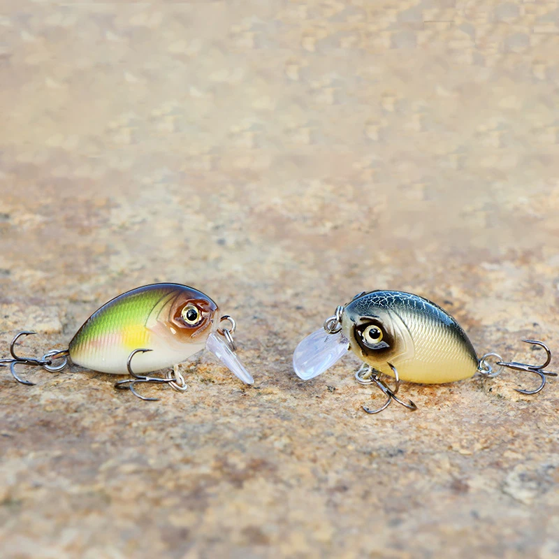 LETOYO-Mini señuelo de pesca de invierno, cebos duros artificiales, Crankbaits, wobblers para trucha, aparejos de pesca prech, 3,7g, 32mm - imagen 5