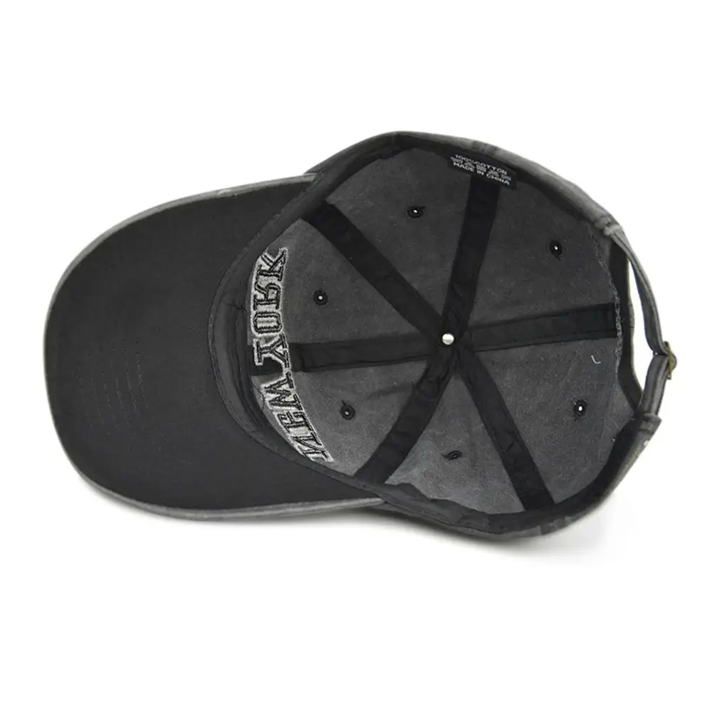 Gorra vaquera vintage desgastada NY – Protección solar para pesca - imagen 2