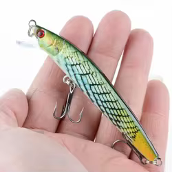 Señuelos de Pesca Minnow, Wobbler de plástico, 9,5 cm, 8,5g, Swimbait, cebo duro Artificial para Lucio, aparejos de Pesca Crankbait, 1 ud.