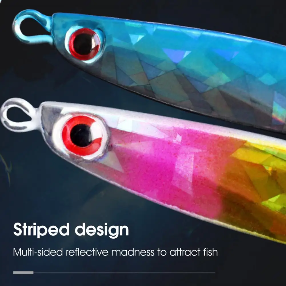 Cebos de pesca aerodinámicos, 21g/7,2 cm, 3D ojos, raya reflectante, Jigging, señuelo, suministros de pesca - imagen 2