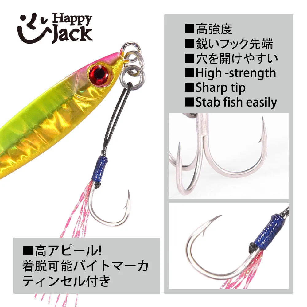 Happyjack micro plantillas de pesca 3 5 7 10 15 20 30G plantilla de metal pesca Micro Cast Shore Casting Jigging cuchara cebo Artificial aparejos - imagen 3