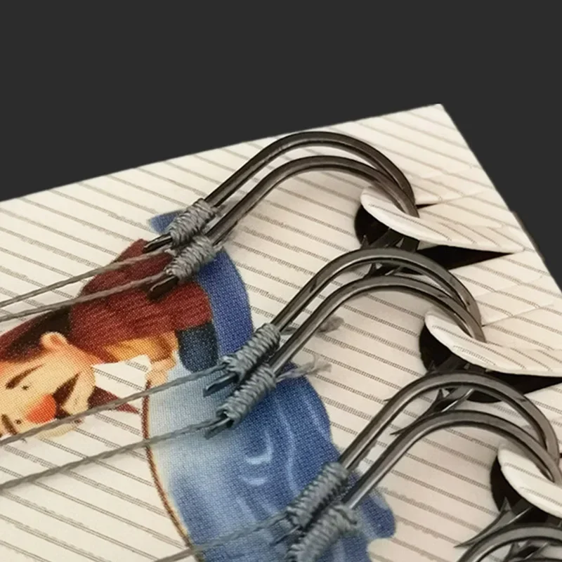 5 grupos, 10 Uds., aparejos de Pesca giratorios, señuelos, cebos de Pesca, gancho de cuerda de combinación única, pequeño con sedal de Pesca de PE - imagen 2