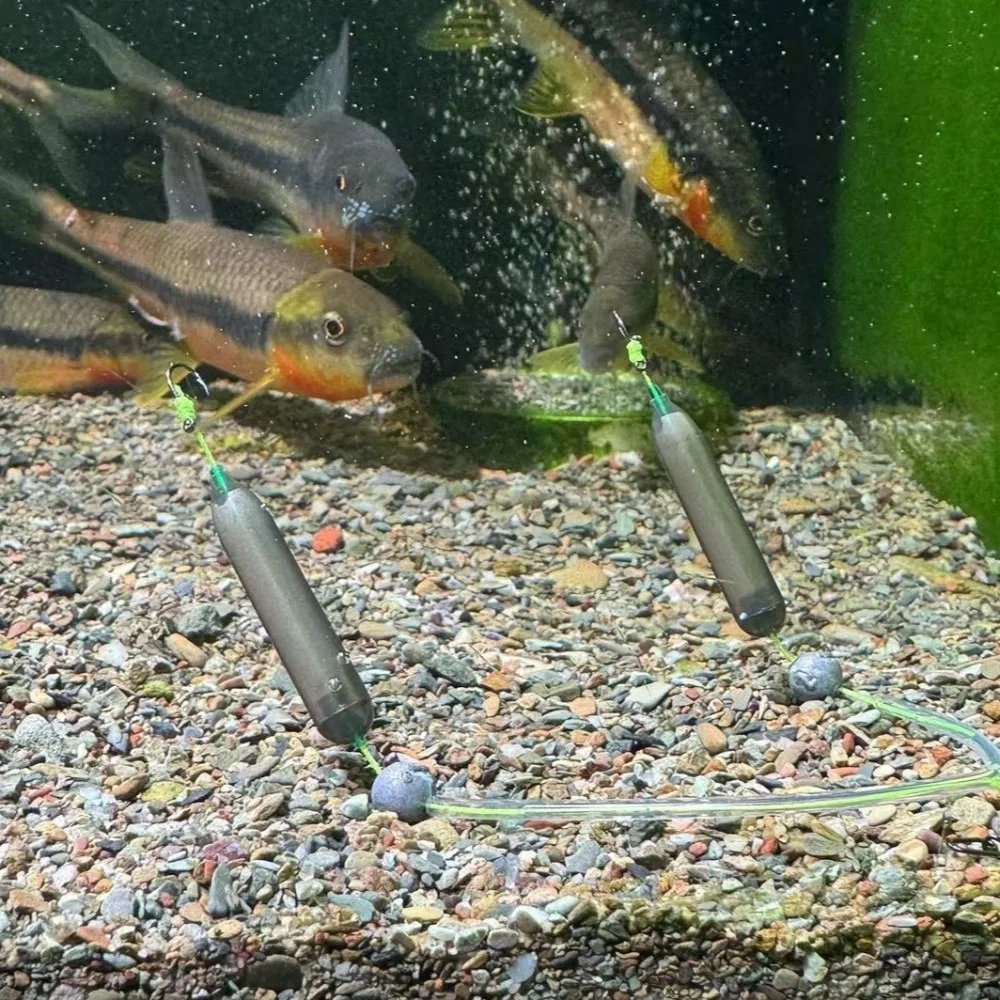 30 Uds. Aparejos de pesca de 2 tamaños, anzuelo flotante Anti suspensión inferior, anzuelo de pesca de carpa, tubo de flotabilidad, espuma de plástico - imagen 5