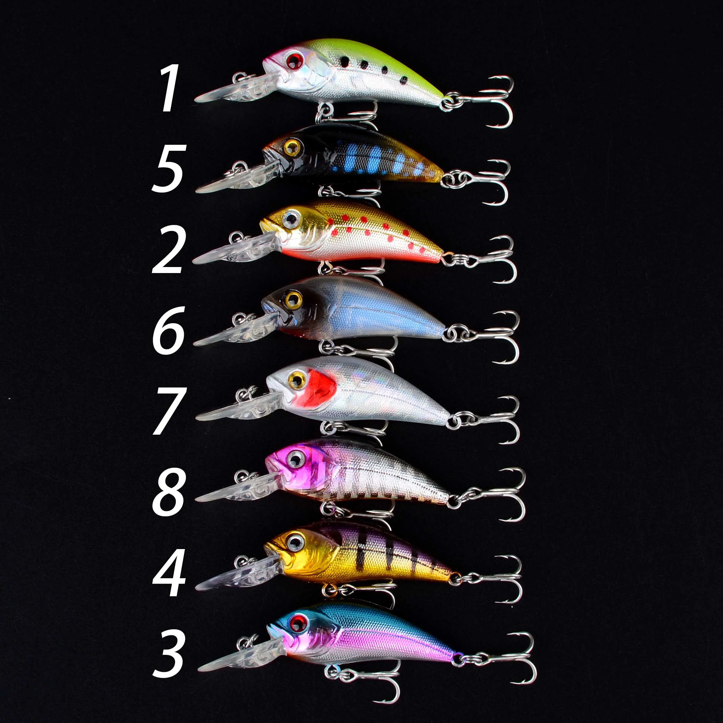 Minnow hundido VIB duro con anzuelos triples para carpa - imagen 3