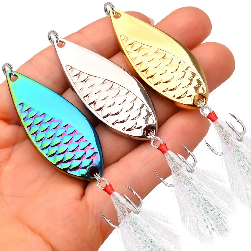 Juego de señuelos de Metal de 3 piezas, cebos de vibración de hundimiento, Vibe para Pesca de Lucio, azul, plata, oro, 3,5g, 5g, 7g, 15g, 20g - imagen 4