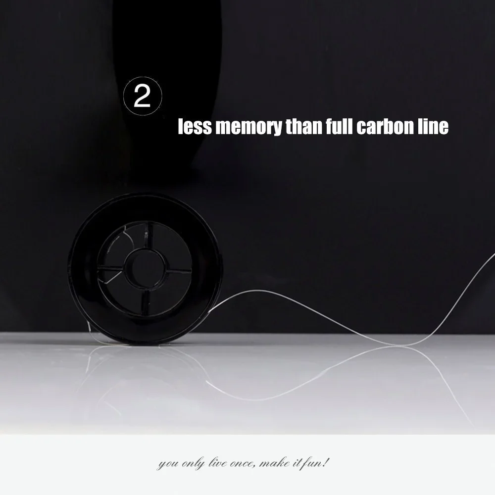 Línea de pesca con revestimiento de fluorocarbono de 200m, líder y línea mental que se hunde, línea de pesca de fluorocarbono de alta resistencia a la abrasión - imagen 4